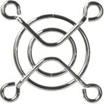 8006062834 08347, 35mm Sq Fan Finger Guard Steel, Nickel Plated 2 Rings Hirschmann