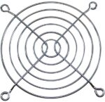 8005960332 G92-16, 92mm Sq Fan Finger Guard Steel, Chrome Plated 6 Rings Hirschmann