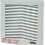 8006852091 AEG-4000G, 223mm Sq Fan Filter Guard Assembly Louvered Hirschmann