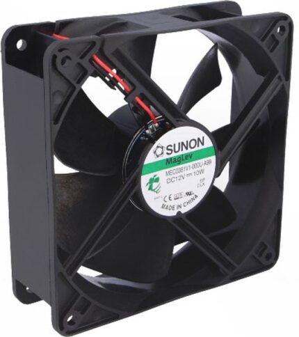 8007182203 Вентилятор осевой, 12В DC, 120x120x38мм, подшипник Vapo, 234,6куб.м/ч, 48дБА. Код производителя MEC0381V1-000U-A99. Hirschmann