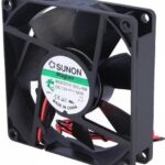 8007035649 ME80201V1-000U-A99, Вентилятор осевой, 12В DC, 80x80x20мм, подшипник Vapo, 61куб.м/ч, 38дБА Hirschmann