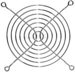 8008523906 A506000170G, Решетка металл для вентилятора 80x80мм, 5 колец () Hirschmann — изображение 2