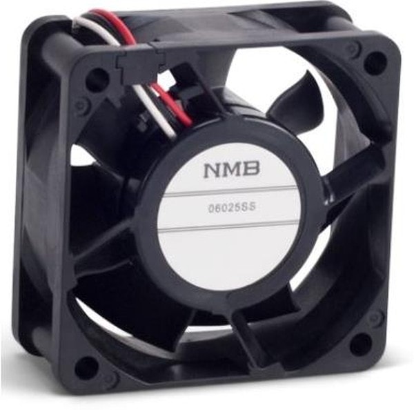 doc008467390 8004799702 06025SS-12N-AT-D0, DC Fans DC Tubeaxial Fan, 60x60x25mm, 12VDC, 23.3CFM, Rib Mount, Sleeve, 3 Wire, Tach Hirschmann — изображение 1
