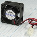 8009976874 Вентилятор 40x40x20, напряжение 12В, мощность 1.6 Вт, выводы 2L, подшипник качения, KF0420B1H-R Hirschmann
