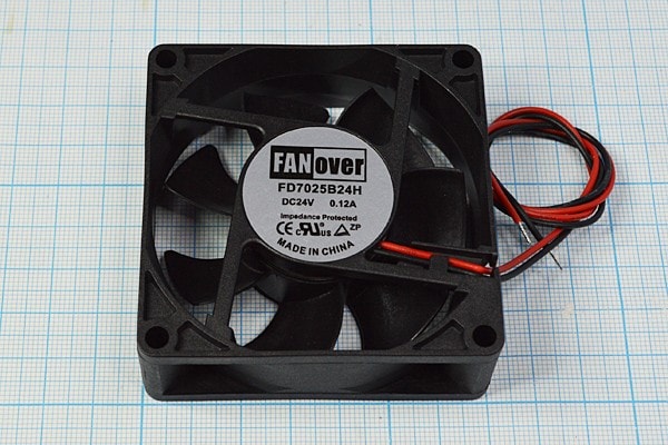 doc008744241 8008002511 вентилятор 70х70х25мм 24В FD7025B24H DC (качения) Hirschmann — изображение 1