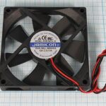 8009976654 Вентилятор 80x80x15, напряжение 12В, ток 0.17А, выводы 2L, подшипник качения, JF0815B1H-R Hirschmann