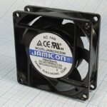 8009976715 Вентилятор 80x80x25, напряжение 220В, ток 0.05А, выводы 2T, подшипник скольжения, JA0825H2S0N-T Hirschmann