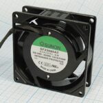 8009976948 Вентилятор 80x80x25, напряжение 220В, ток 0.07А(0.09А), выводы 2L, подшипник скольжения, SF23080AT Hirschmann