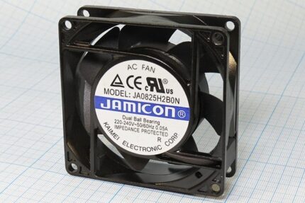 8009976824 Вентилятор 80x80x25, напряжение 220В, ток 0.05А, выводы 2T, подшипник качения, JA0825H2B0N JAMICO Hirschmann