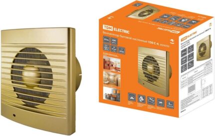 8007821343 SQ1807-0121, Вентилятор бытовой настенный 150 С-4, золото TDM Electric Hirschmann