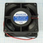 8009976860 Вентилятор 80x80x32, напряжение 12В, ток 0.14А, выводы 2L, подшипник скольжения, RQD8032MS Hirschmann