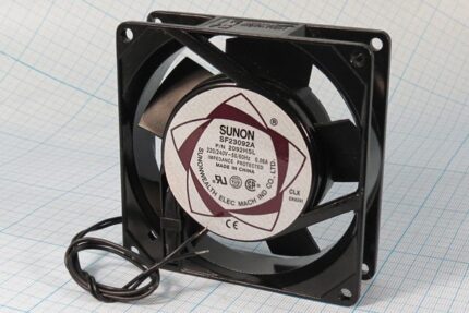 8025950647 Вентилятор 92x92x25, напряжение 220В, ток 0.06А, выводы 2L, подшипник скольжения, SF23092A2092HSL Hirschmann