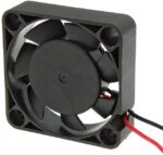 8014872665 RQD 4010MS 12VDC, (40*40*10 12V), Вентилятор 12В 40x40х10мм, 6000 об/мин., 9.9м3/час, 22дБ, подшипник скольжения, тип вывода - провод Hirschmann — изображение 2