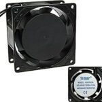 8010399552 RQA 8038HSL 220VAC, (80*80*38 220V), Вентилятор 220В AC, 2300об/мин., 80x80х38мм, 39м3/час, 25дБ, подшипник скольжения, тип вывода - провод Hirschmann