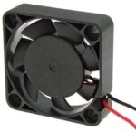 8014872665 RQD 4010MS 12VDC, (40*40*10 12V), Вентилятор 12В 40x40х10мм, 6000 об/мин., 9.9м3/час, 22дБ, подшипник скольжения, тип вывода - провод Hirschmann — изображение 3