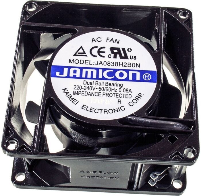 8038792109 Вентилятор Jamicon JA0838H2B0N-T 220-240V AC 50/60Hz 0.08A 80X38 Клемма Hirschmann — изображение 9