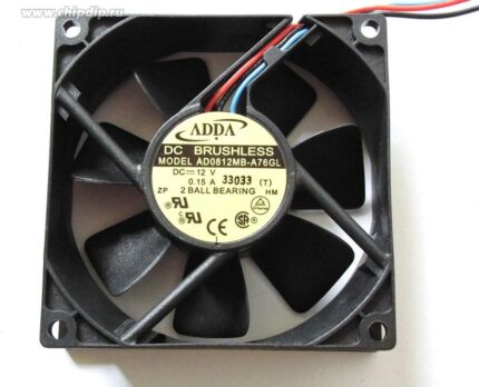 8007682191 Вентилятор ADDA DC AD0812MB-A76GL 12v 0,15A 80x25 3pin Hirschmann