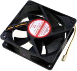 8007977718 EC12038H12BA, вентилятор 120х120х38 мм 12В, 2600 об/мин, подшипник качения, 3PIN + крепеж Hirschmann — изображение 3