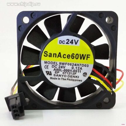 8035598781 Вентилятор Sanyo Denki SanAce 60WF 9WF0624H7D03 (Fanuc A90L-0001-0511) 60x15мм 24V 0.12A OEM () Hirschmann