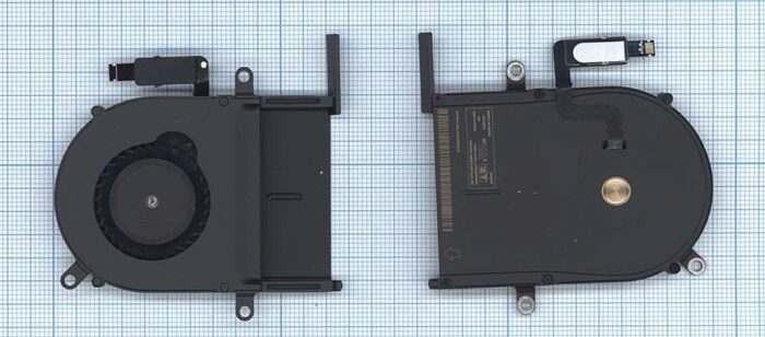 8008557209 Вентилятор (кулер) для ноутбука Apple Macbook Pro Retina 13" A1425 2012 левый Hirschmann — изображение 2