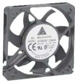 8004663530 EFB0512LA, DC Fans DC Tubeaxial Fan, 50x10mm, 12VDC, Ball Bearing, Lead Wires Hirschmann