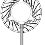 8008651751 KFB0612HAFDB, Fan Motorized Impellers, Frameless 12VDC Round - 60mm Dia Ball 9.2 CFM (0.258m³/min) 4 Wire Leads Hirschmann
