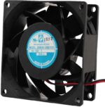 8006981975 OD8038-12HBIP69K, Fan Tubeaxial 12VDC Square - 80mm L x 80mm H Ball 71.0 CFM (1.99m³/min) 2 Wire Leads Hirschmann — изображение 2
