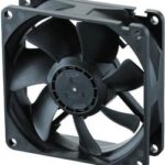 8009944809 08025SA-12K-AA-D0, DC Axial Fan, 12 V, Square, 80 mm, 25 mm, Ball Bearing, 26.1 CFM Hirschmann