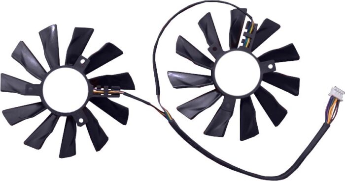 8004501477 Кулер (вентилятор) для видеокарты MSI GTX 960 (двойной) 6 pin Hirschmann — изображение 4