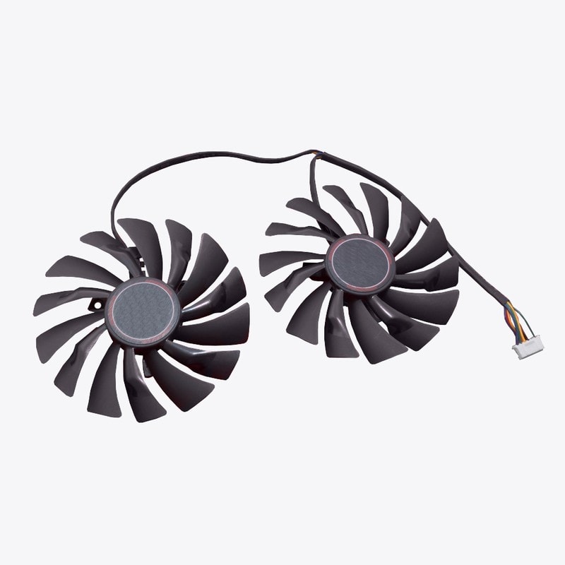doc013343293 8004501477 Кулер (вентилятор) для видеокарты MSI GTX 960 (двойной) 6 pin Hirschmann — изображение 1