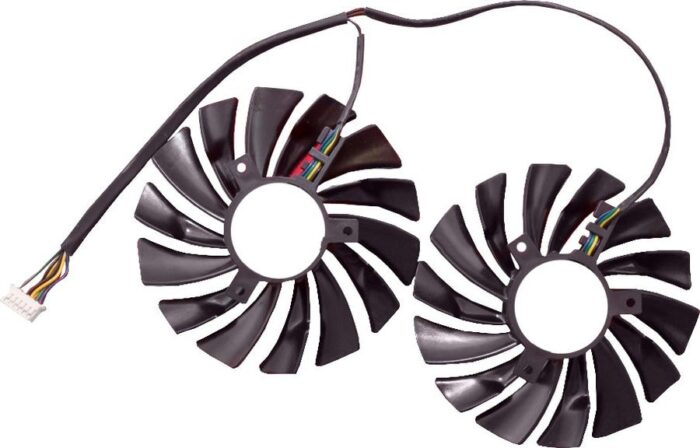 8004501477 Кулер (вентилятор) для видеокарты MSI GTX 960 (двойной) 6 pin Hirschmann — изображение 2