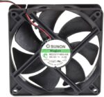 8005971289 MEC0251V1-000U-A99, Fan Tubeaxial 12VDC Square - 120mm L x 120mm H Vapo-Bearing™ 108.2 CFM (3.03m³/min) 2 Wire Leads Hirschmann — изображение 5