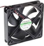 8005971289 MEC0251V1-000U-A99, Fan Tubeaxial 12VDC Square - 120mm L x 120mm H Vapo-Bearing™ 108.2 CFM (3.03m³/min) 2 Wire Leads Hirschmann — изображение 8