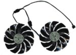 8008861565 Вентилятор (кулер) для видеокарты Gigabyte RX 470, 570, 580, GTX 1060 88мм 4-pin двойной Hirschmann