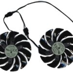 8008861565 Вентилятор (кулер) для видеокарты Gigabyte RX 470, 570, 580, GTX 1060 88мм 4-pin двойной Hirschmann