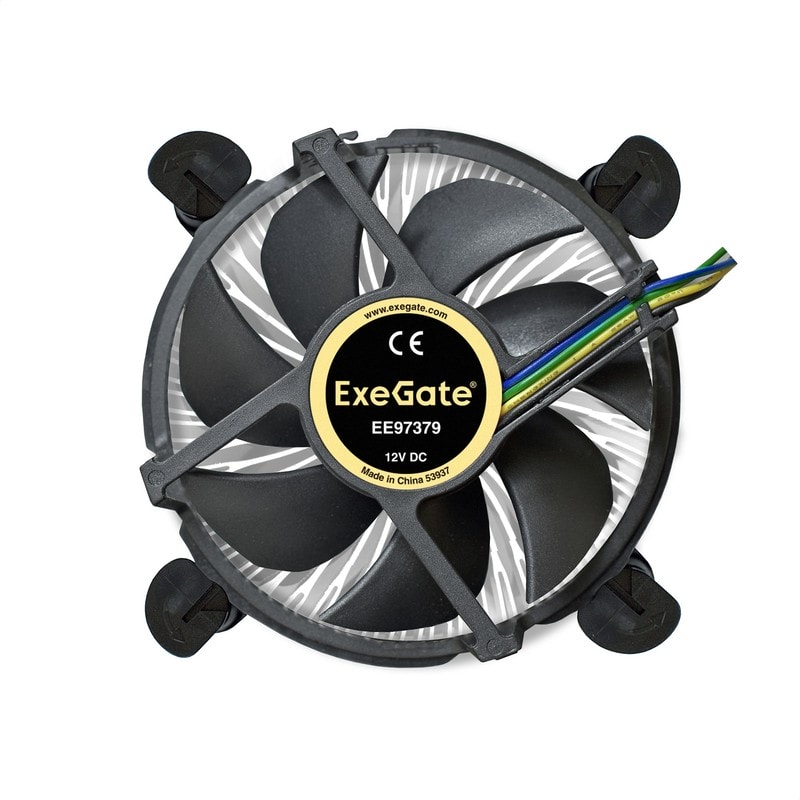 doc014490917 8009611569 EX283280RUS, Кулер ExeGate EE97379 (Al, LGA775/1150/1151/ 1155/1156/1200, TDP 65W, Fan 92mm, 2400RPM, Hydro bearing, 4pin, 23db, 175г, на за Hirschmann — изображение 1