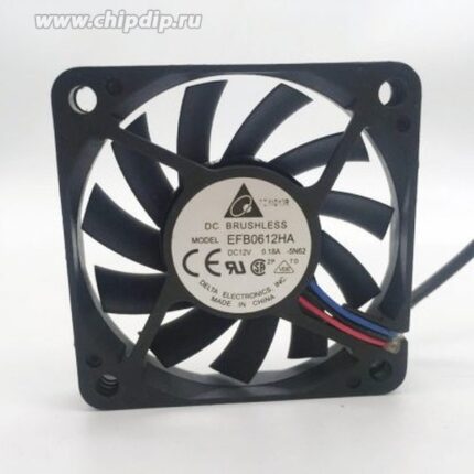 8004747134 EFB0612HA, DC Fans DC Tubeaxial Fan, 60x10mm, 12VDC, Ball Bearing, Lead Wires Hirschmann