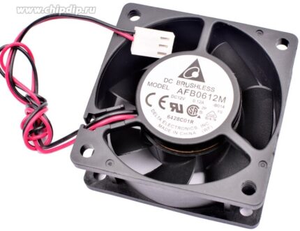 8007682213 Вентилятор DC Brushless AFB0612M DC12v 0.12A 2pin 60x25 Hirschmann