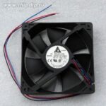 8005858444 AFB1212SHE-R00, Fan Tubeaxial 12VDC Square - 120mm L x 120mm H Ball 151.9 CFM (4.25m³/min) 3 Wire Leads Hirschmann
