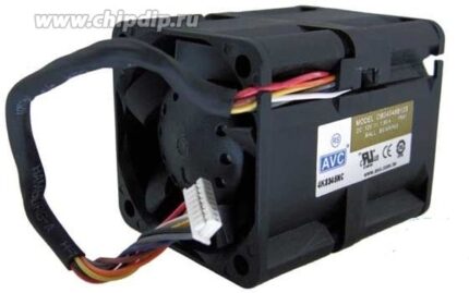 8007079286 Вентилятор AVC DB04048B12S сдвоенный 8 проводов , 6 pin + 40x48 12V 1.9A Hirschmann