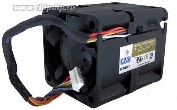 doc014689948 8007079286 Вентилятор AVC DB04048B12S сдвоенный 8 проводов , 6 pin + 40x48 12V 1.9A Hirschmann — изображение 1