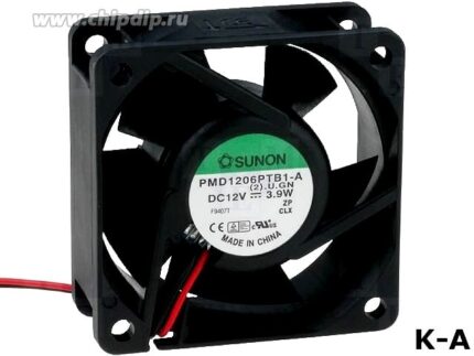 8007683168 Вентилятор Sunon PMD1206PTB1-A 60x25мм 12V 3.9W 0.325A Hirschmann