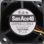 8007079221 Вентилятор Sanyo Denki SanAce40 109P0412J3063 (109P0412J3123) 40x28мм 12V 4.9W 0.35A OEM Hirschmann