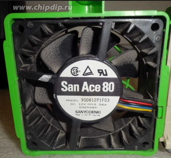 doc014859103 8035598509 Вентилятор Sanyo Denki San Ace 80 9G0812P1F03 80x38мм 12V 0.58A OEM () Hirschmann — изображение 1