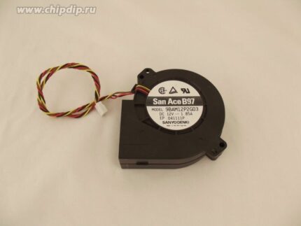 8007682058 Вентилятор San Ace B97 9BAM12P2G03 12V 1.85A 111013P улитка 92x32 Hirschmann