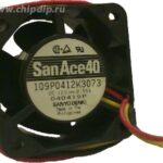 8007681659 Вентилятор Sanyo Denki San Ace 40 109P0412K3073 40x28мм 12V 0.55A OEM Hirschmann