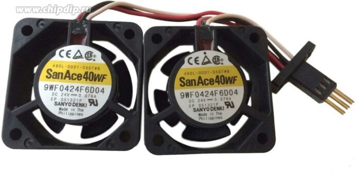 8035598775 Вентилятор SanAce40WF 9WF0424F6D04 FANUC A90L-0001-0507#B (EP 061820P) 24V DC 0.076A 40X20 НЕСДВОЕННЫЙ Hirschmann — изображение 2