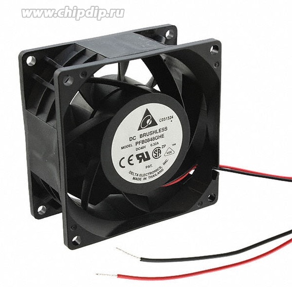 doc015191505 8007683137 Вентилятор Delta Electronics PFB0848GHE 80x38мм 48V 12.96W 0.32A 3pin Hirschmann — изображение 1