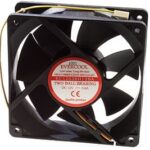 8007977718 EC12038H12BA, вентилятор 120х120х38 мм 12В, 2600 об/мин, подшипник качения, 3PIN + крепеж Hirschmann