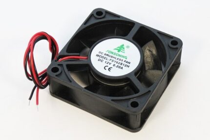 8009976917 Вентилятор 60x60x20, напряжение 12В, ток 0.20А, выводы 2L, подшипник скольжения, FSY62S12H Hirschmann